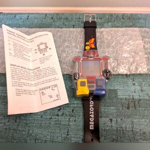 VTG 1994 Saban Power Rangers Megazord Game Watch Nelsonic